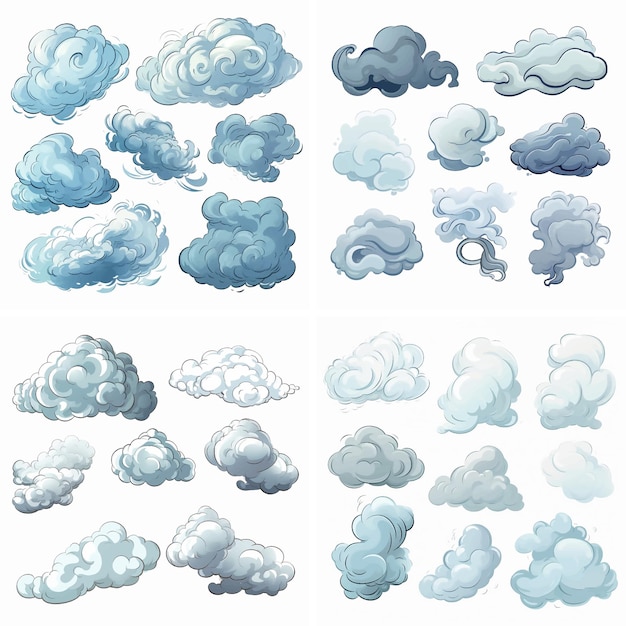 meteorology forecast heaven atmosphere cloudscape fluffy sketch doodle weather climate