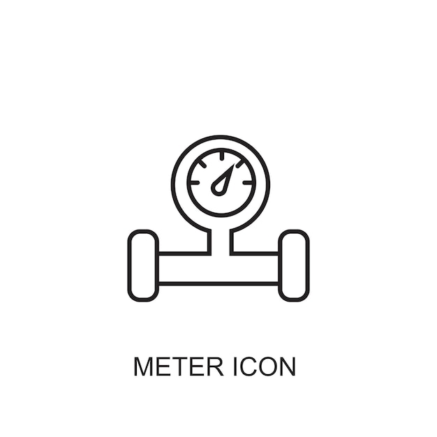 미터 벡터 아이콘 아이콘