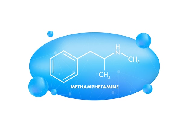 Vettore formula di metanfetamine ottimo design per qualsiasi scopo