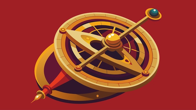 Vector a meticulously detailed astrolabe used by ancient philosophers to observe and track the movement of