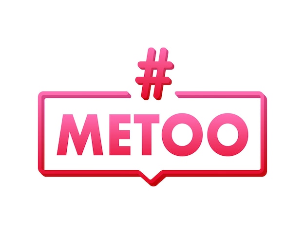 Символ возврата хэштега Metoo в четверг Векторная иллюстрация