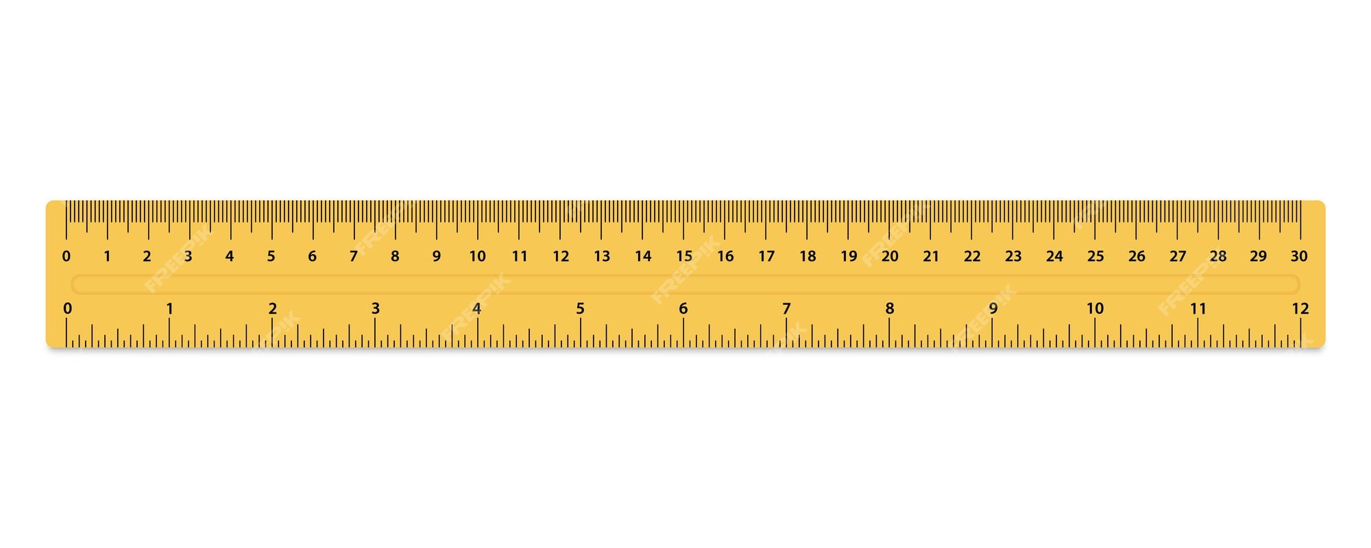 Premium Vector Metric Rulers Size Indicator Units Measuring Tool