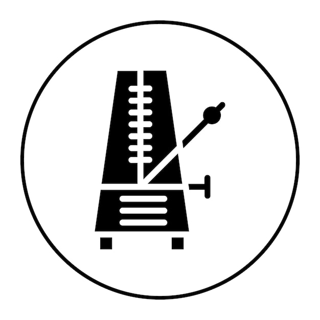 Vector metronome icon vector image can be used for instrument