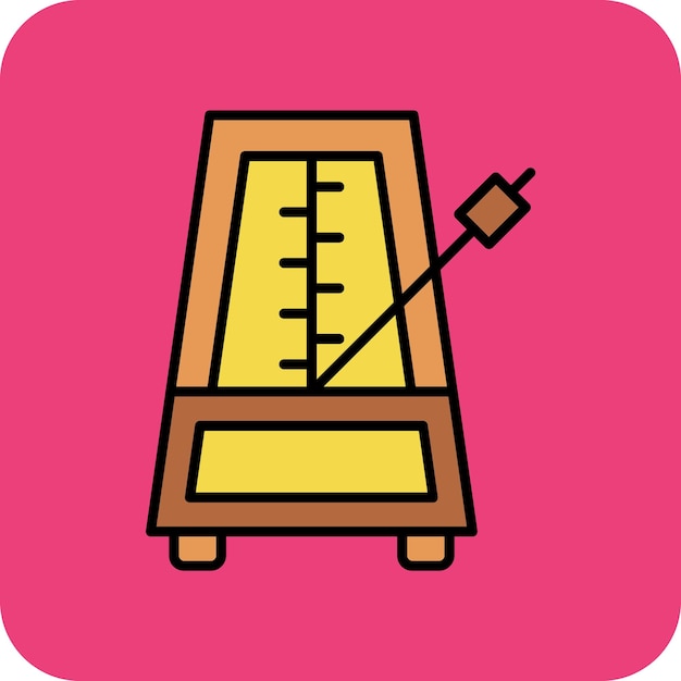 Vector metronome icon