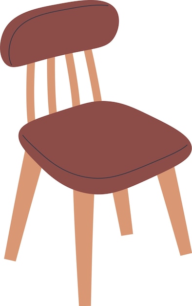 Vector meubels voor houten stoelen