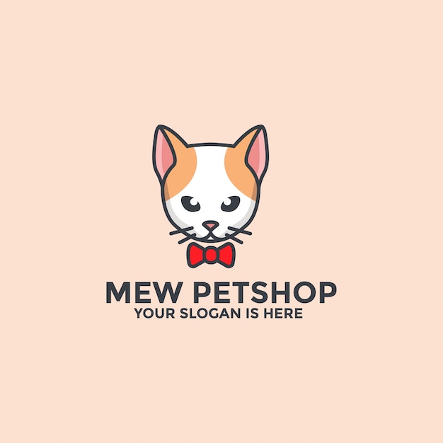 Mew petshop logo sjabloon