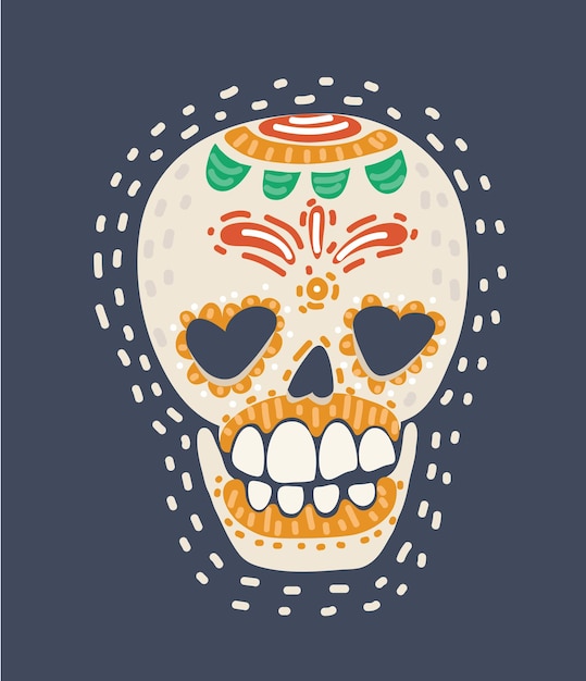 Mexicaanse suikerschedel calavera