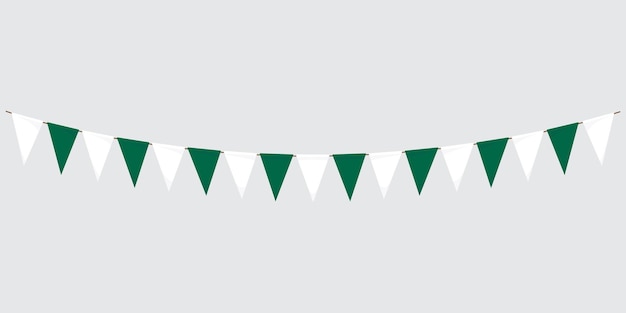 Mexicaanse vlag kleur papier bunting vlaggen geïsoleerd