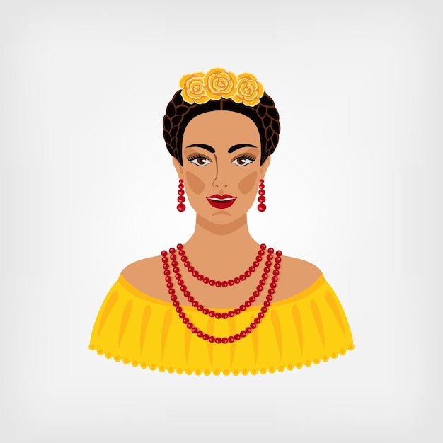 Mexicaanse vrouw in traditionele kleding