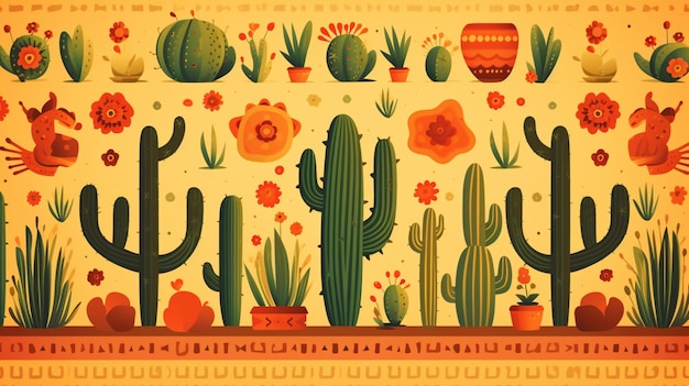 Mexican background vector