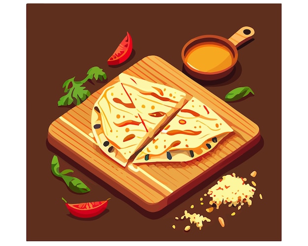 Mexican burrito quesadilla web banner for fast food snack and takeout menu