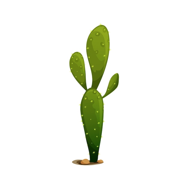 Mexican cartoon succulent plant cactus thorns