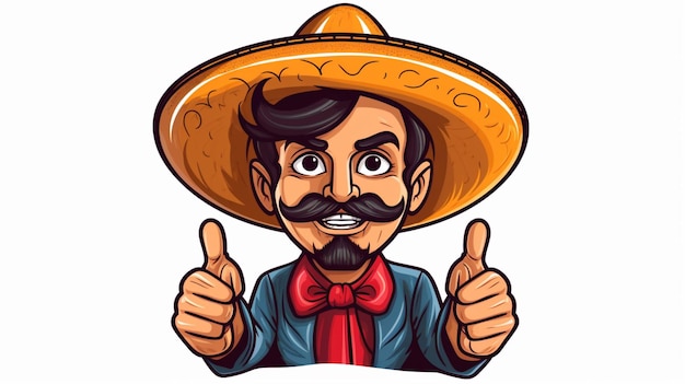 Mexican cartoon vector