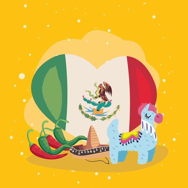 Vector mexican celebration poster