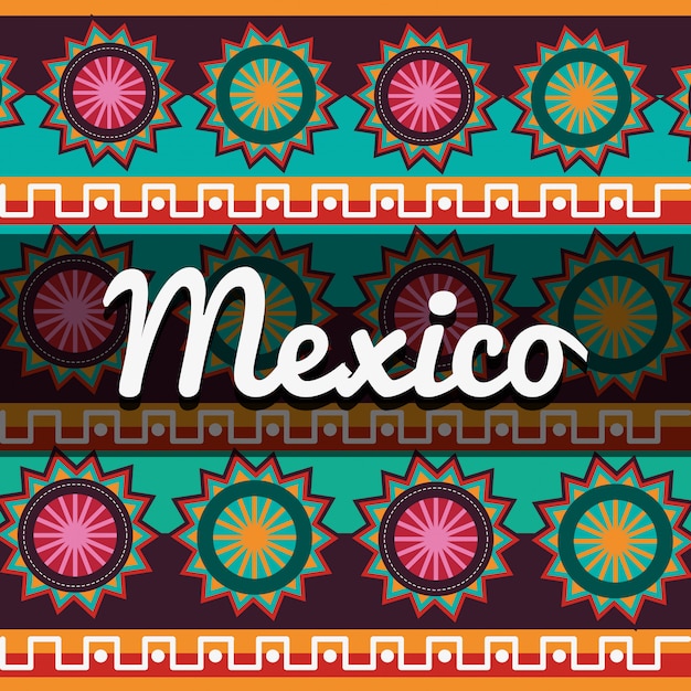 Vector mexican culture design 