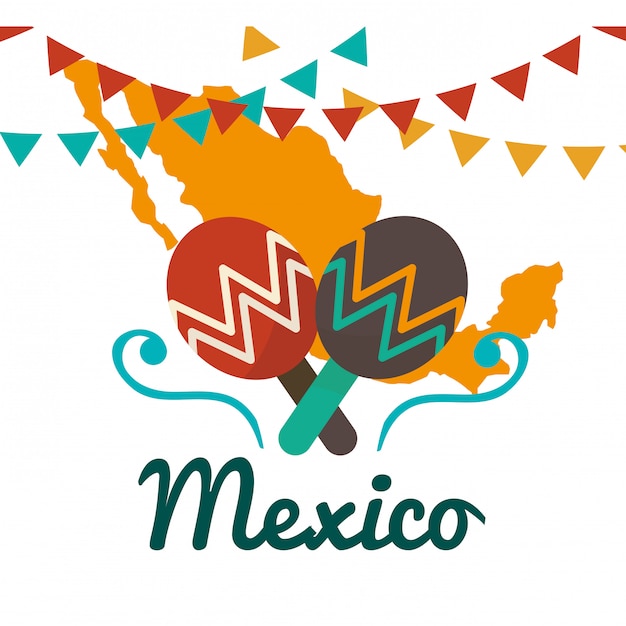 Vector mexican culture design