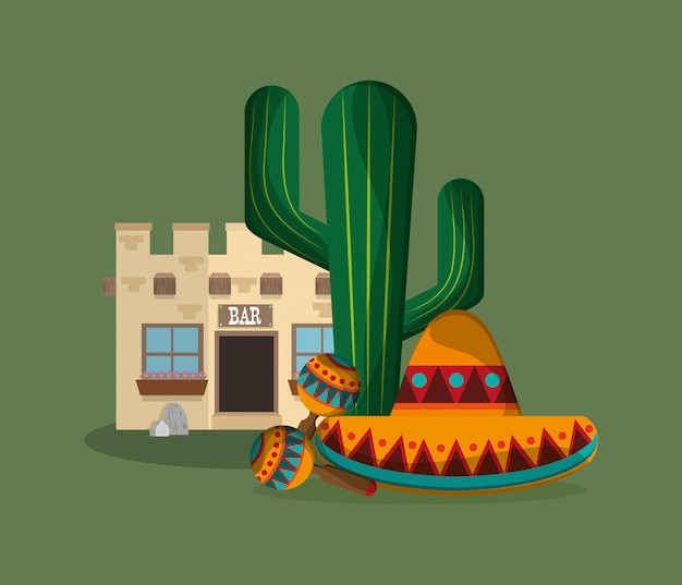 mexican culture related icons image 