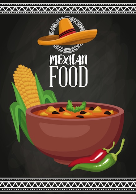 Mexican food brochure