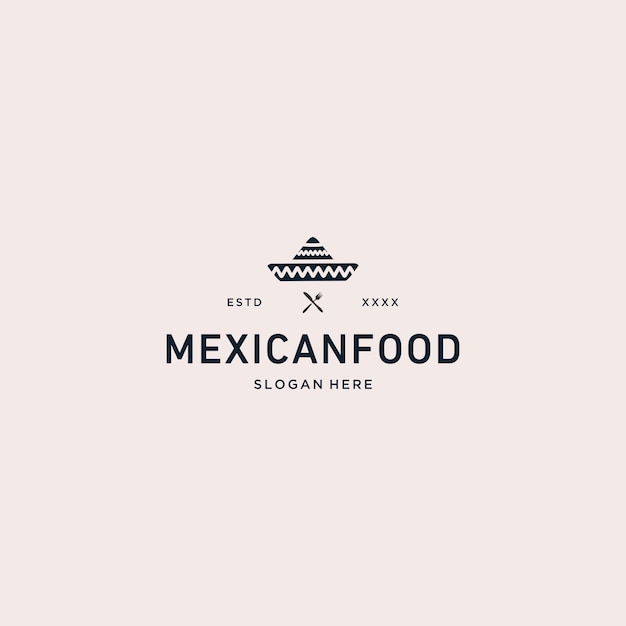 Mexican food logo vector illustration