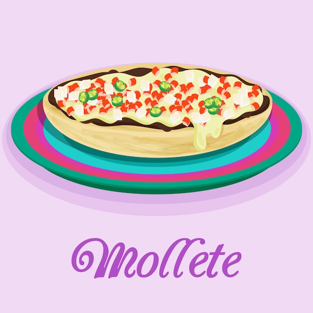 Mexican Food Mollete