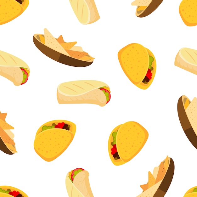 Mexican food pattern 