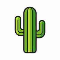 Vector mexican heritage celebrated cinco de mayo cactus icon in 3d vector for festive digital art projects