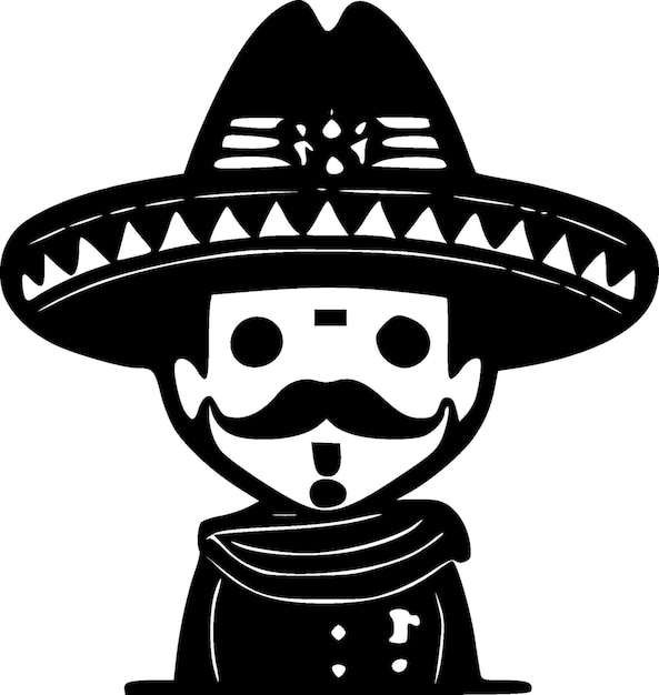 Mexican High Quality Vector Logo Vector illustration ideal for Tshirt graphic