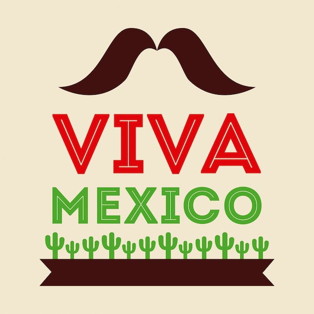 Vector mexican icon design