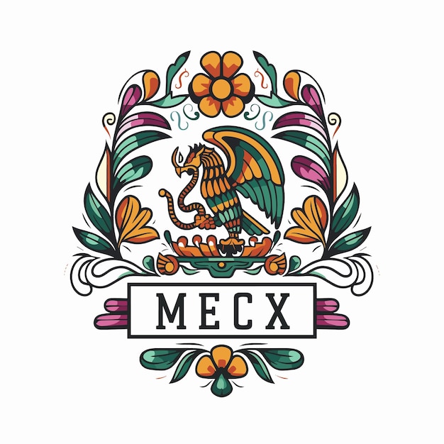 Vector mexican logo for commercial use vector illustration