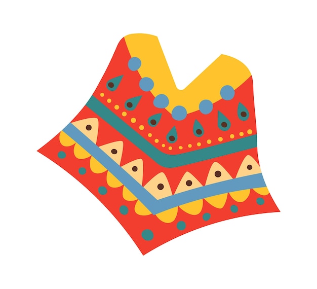 ベクトル メキシコの装飾的なドレス ベクトル図