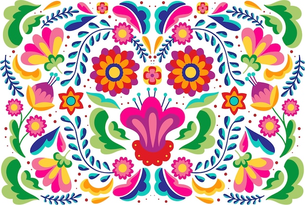 Mexican otomi printed