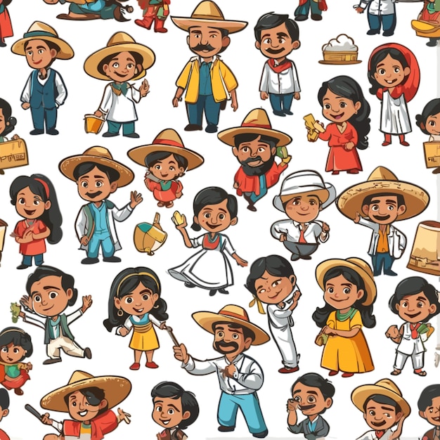 Premium Vector Mexican People premium-vector-mexican-people