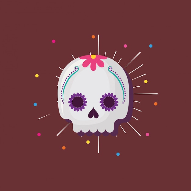 Mexican sugar skull