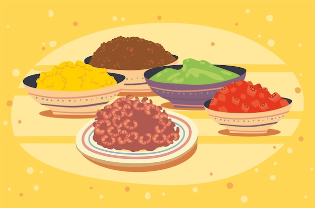 Tacos messicani e ingredienti