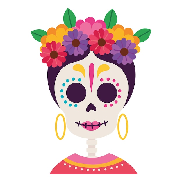 Vector mexico catrina cute