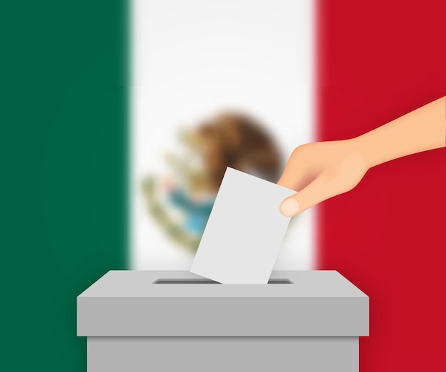 Mexico election banner background Template for your design