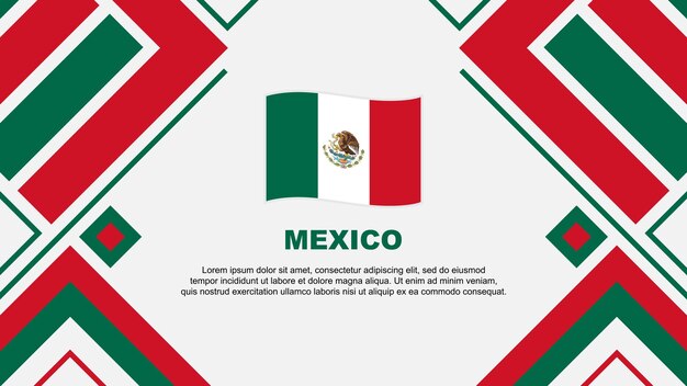 Vector mexico flag abstract background design template mexico independence day banner wallpaper vector illustration mexico flag