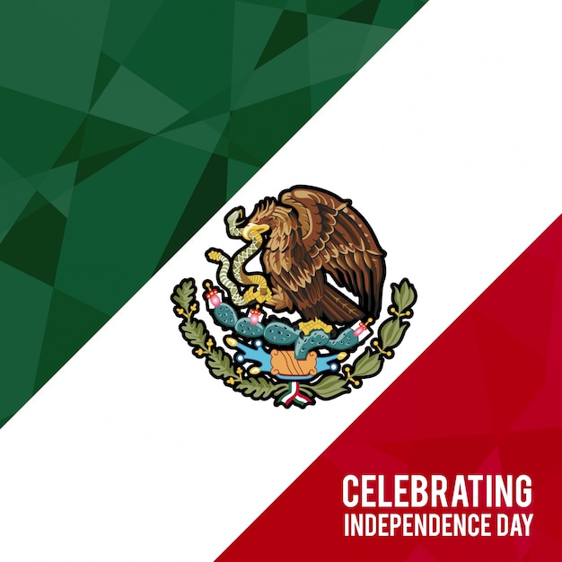 Mexico independence day background design