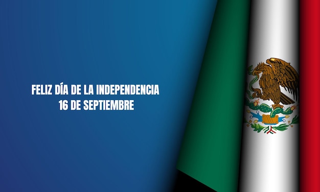 メキシコの独立記念日の背景のベクトルイラスト