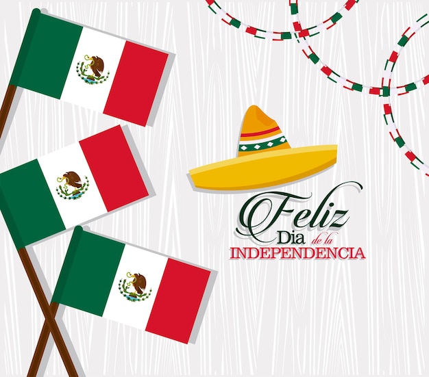 Mexico independence day banner