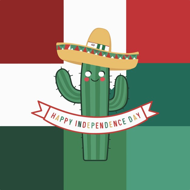 Vector mexico independence day celebration vector illustration design