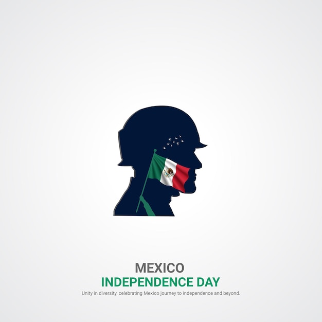 Vector mexico independence day mexico independence day creative ads design post vector 3d illustration