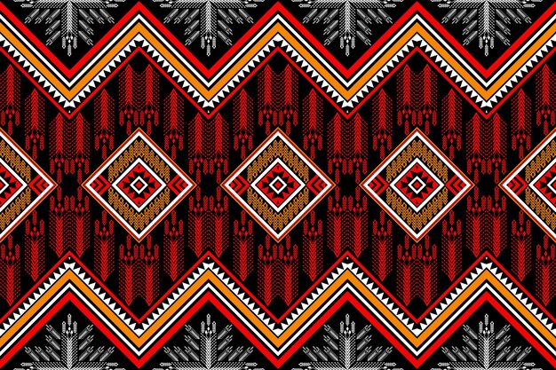 mexico pattern ethnic designs geometric shapes Triangular color tear drop ikat black yellow orange