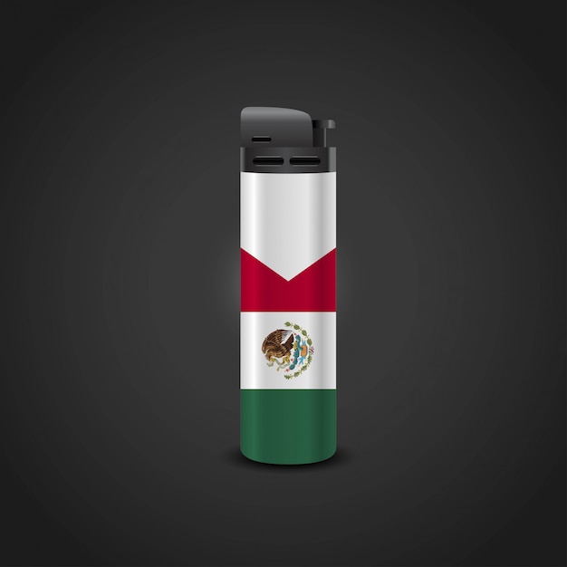 Mexico vlag lichter ontwerp vector