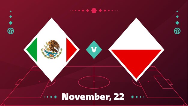 Messico vs polonia football 2022 group c world football competition match contro