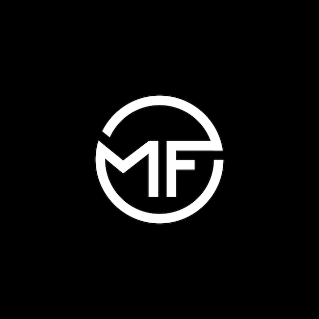 MF letter logo vector icon illustration