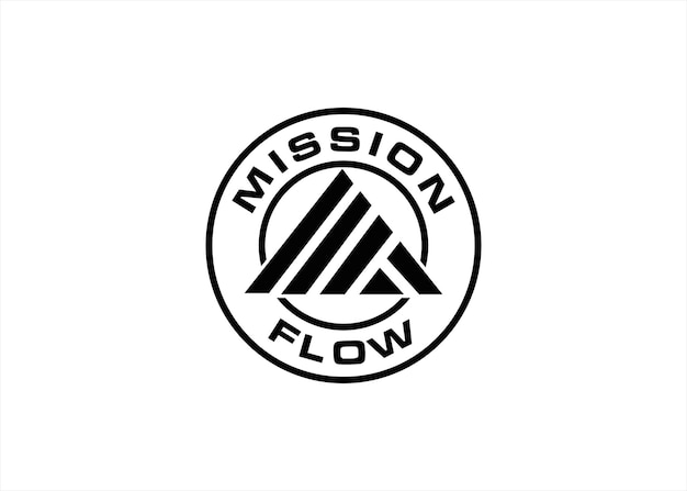 Mf logo design template