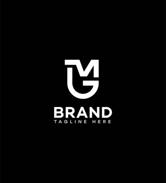 GM 글자 로고 정체성 표시 기호 템플릿