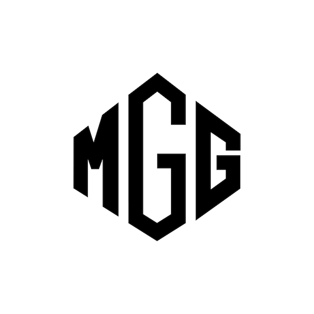 MGG letter logo ontwerp met veelhoek vorm MGG veelhoek en kubus vorm logo ontwerp MGG zeshoek vector logo sjabloon witte en zwarte kleuren MGG monogram bedrijf en vastgoed logo