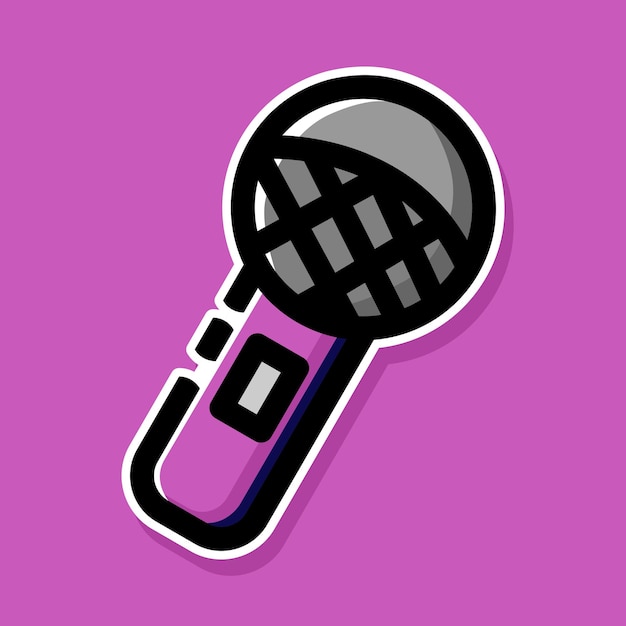 Vector mic cartoon design